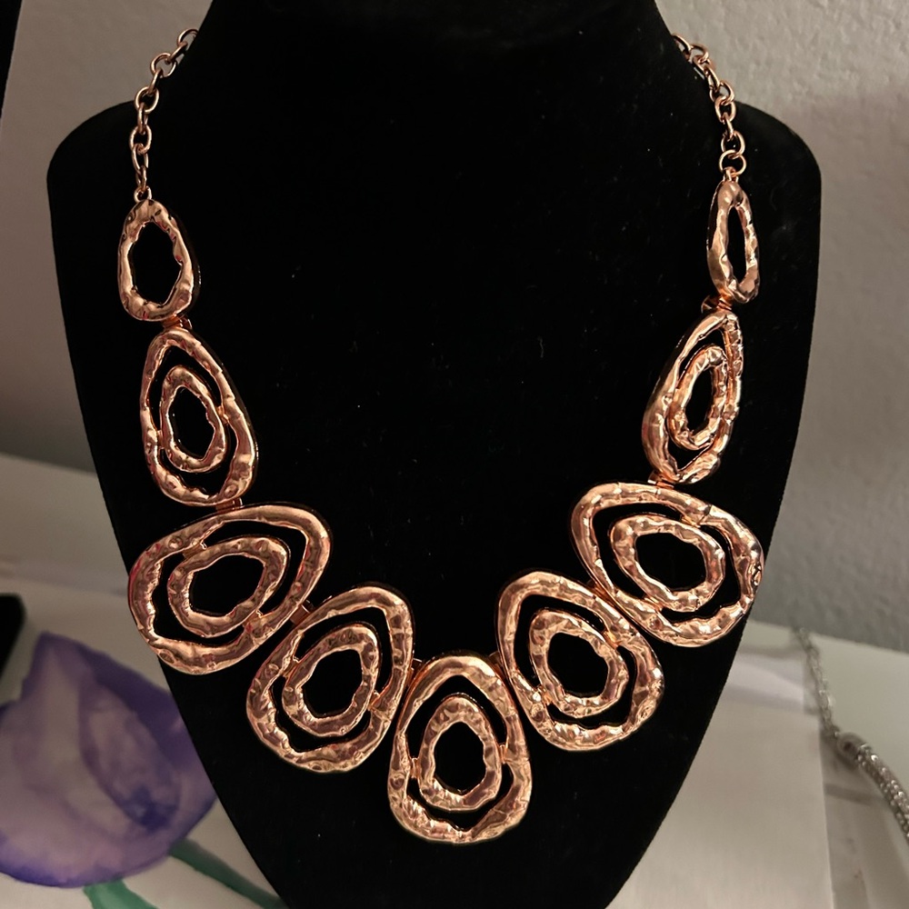 Sparkling Copper Artisan Necklace